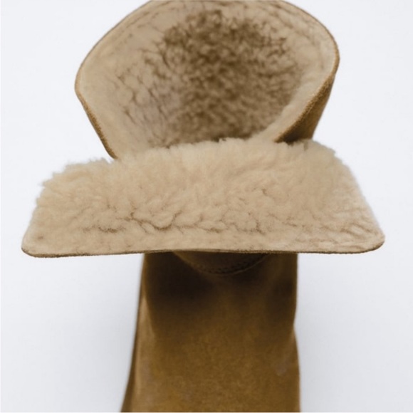 Zara Split Leather Suede Boots - Picture 6 of 7